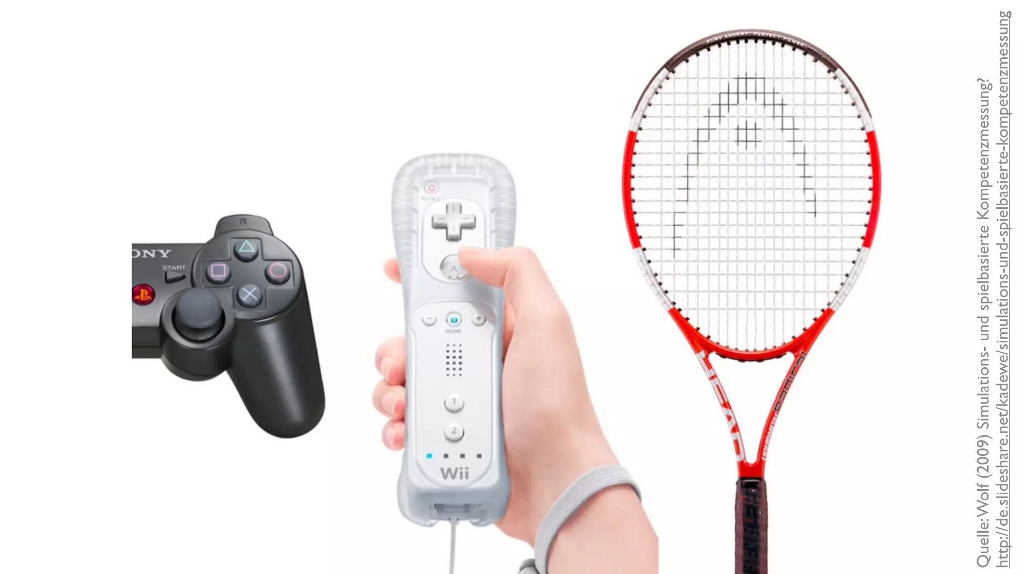 Quelle: Wolf (2009) Simulations- und spielbasierte Kompetenzmessung?
http://de.slideshare.net/kadewe/simulations-und-spielbasierte-kompetenzmessung
 