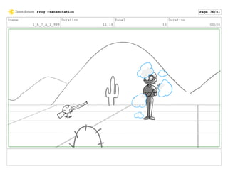 Scene
1_A_7_A_1_999
Duration
11:16
Panel
10
Duration
00:06
Frog Transmutation Page 76/81
 