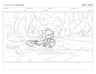 Scene
23
Duration
00:08
Panel
1
Duration
00:08
Frog Chase Page 23/231
 