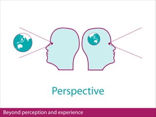Beyond perception and experience
Perspective
 