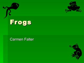 Frogs Carmen Falter 