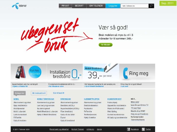 Frokostseminar Innholdsdrevet Design Case Telenor