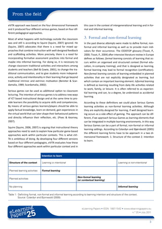 Serious Games and Formal and Informal Learning | PDF