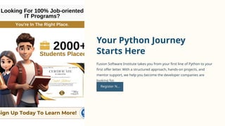 From Hello World to Hired: Your Journey Through Python | PPTX