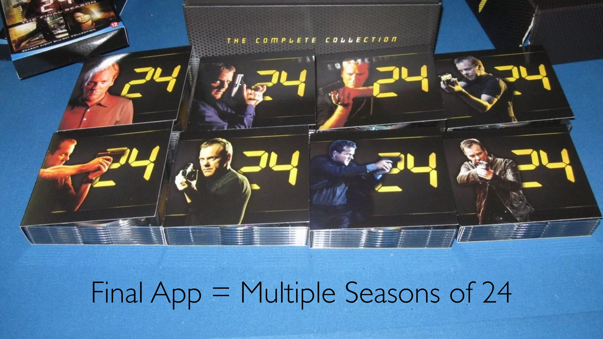 Final App = Multiple Seasons of 24
 