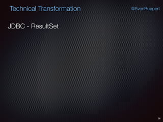36
@SvenRuppertTechnical Transformation
JDBC - ResultSet
 
