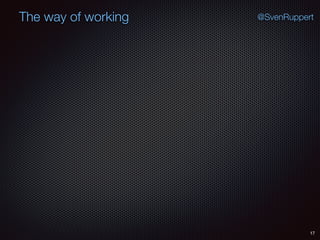 17
@SvenRuppertThe way of working
 