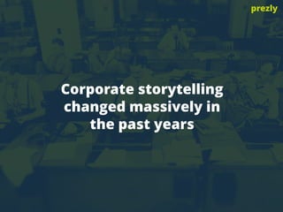 prezly
Corporate storytelling
changed massively in
the past years
 