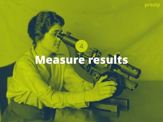 Measure results
4
prezly
 