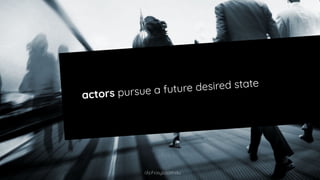 actors pursue a future desired state
alphasys.com.au
 