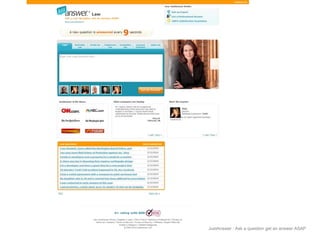 JustAnswer | Ask a question get an answer ASAP 
We did A/B Testing 
for a long time.. 
 