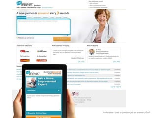 It was a good time when we 
switched to responsive design.. 
JustAnswer | Ask a question get an answer ASAP 
 