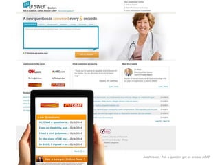 JustAnswer | Ask a question get an answer ASAP 
Experimenting with 
performance.. 
 