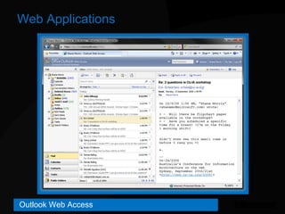 Web Applications <ul><li>Outlook Web Access </li></ul>