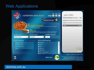 Web Applications <ul><li>dominos.com.au </li></ul>