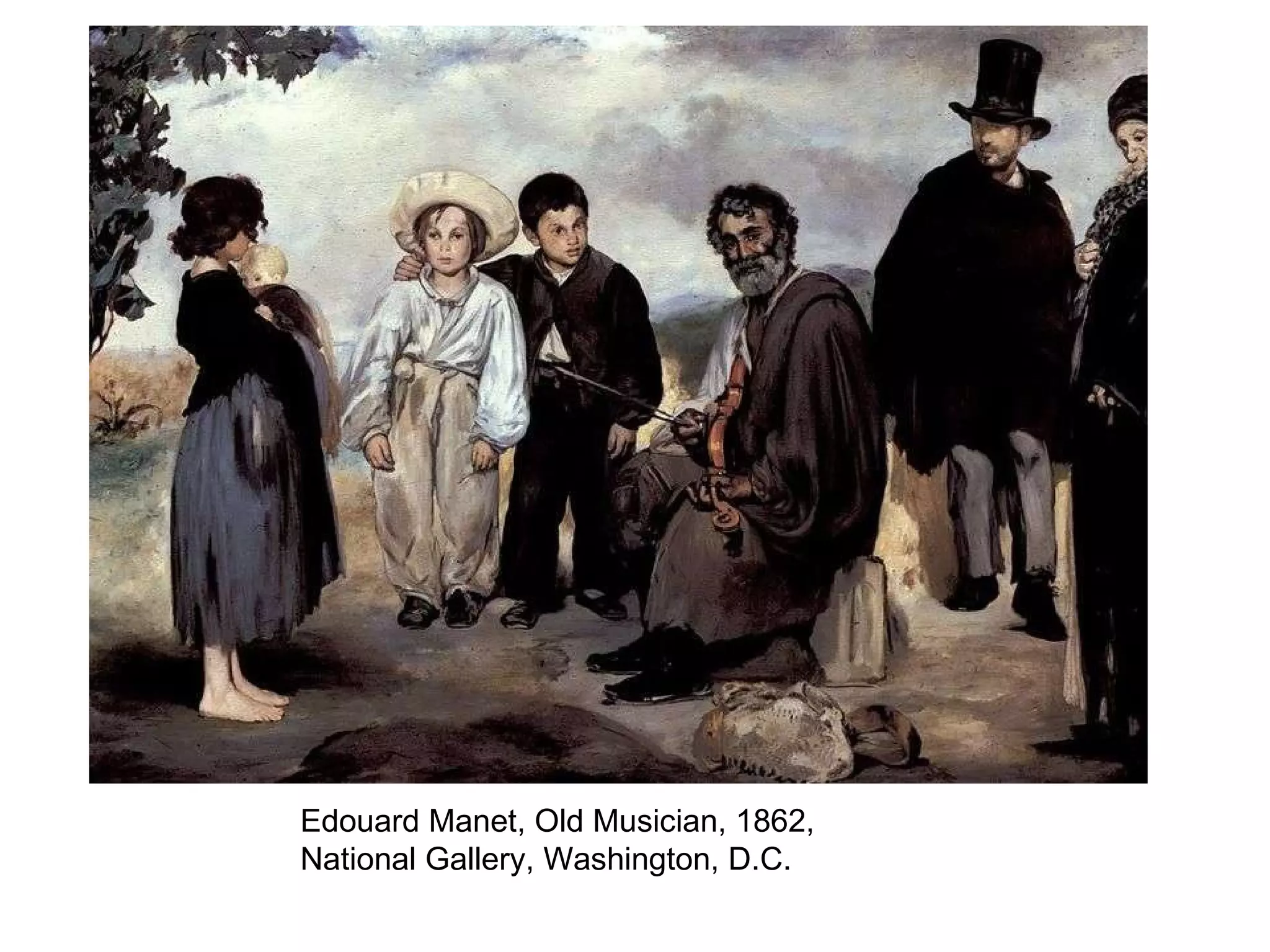Edouard Manet, Old Musician, 1862, National Gallery, Washington, D.C. 