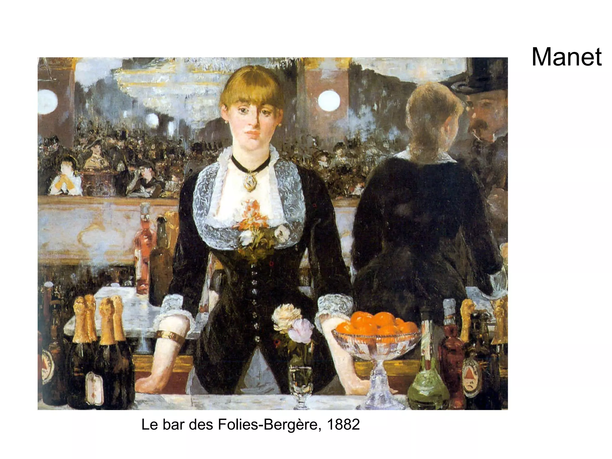 Manet Le bar des Folies-Bergère, 1882  