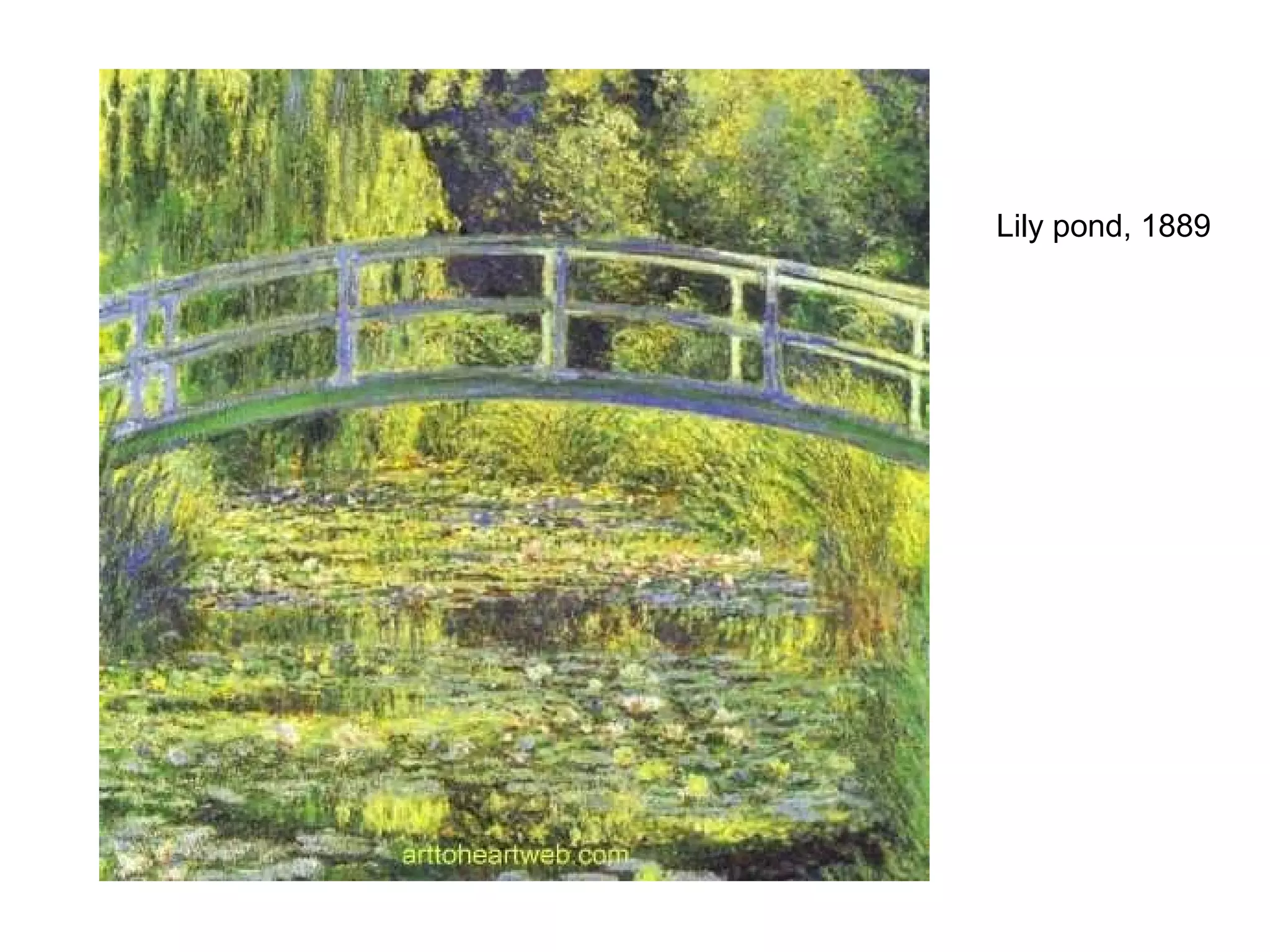 Lily pond, 1889 