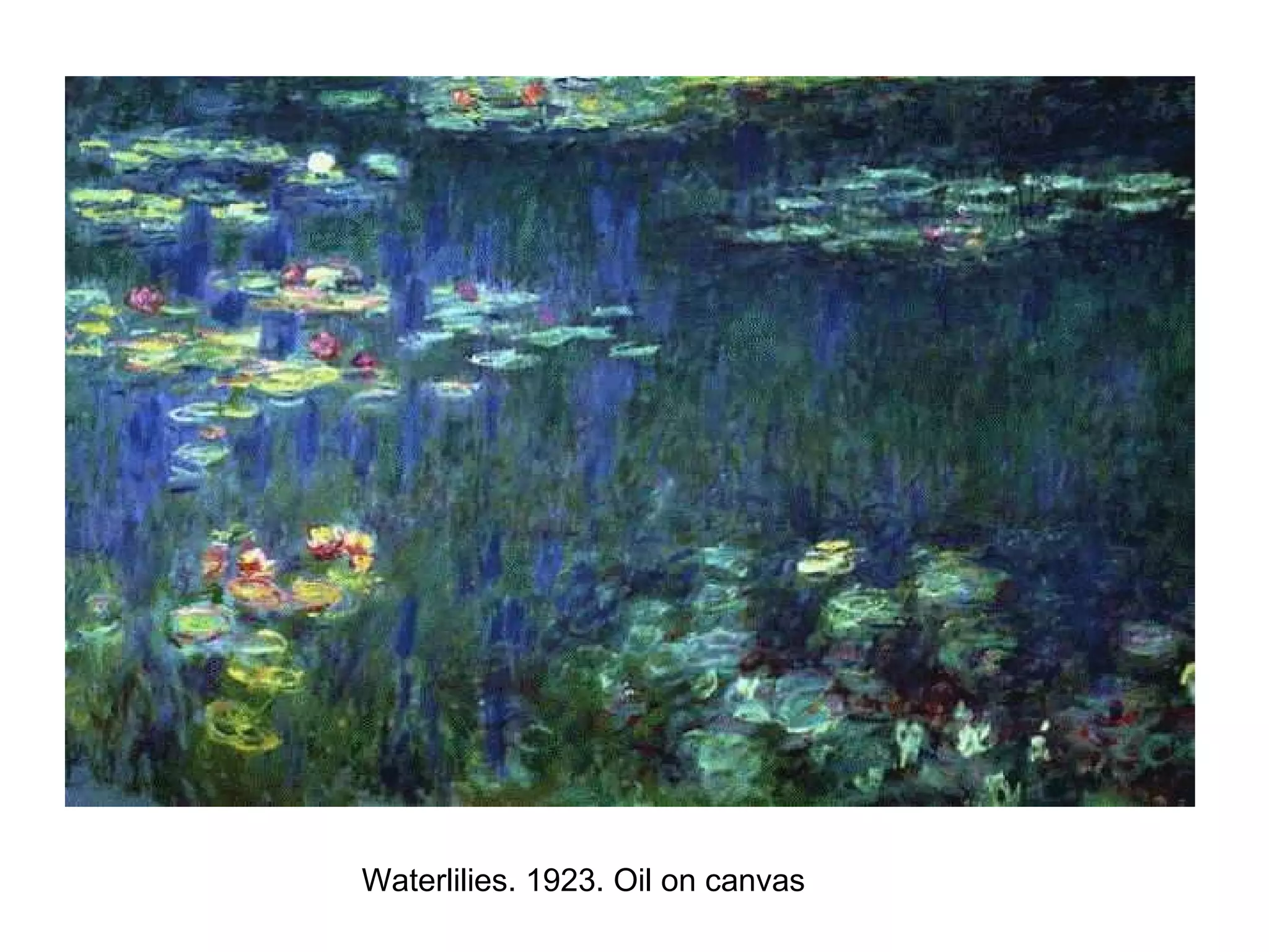 Waterlilies. 1923. Oil on canvas 