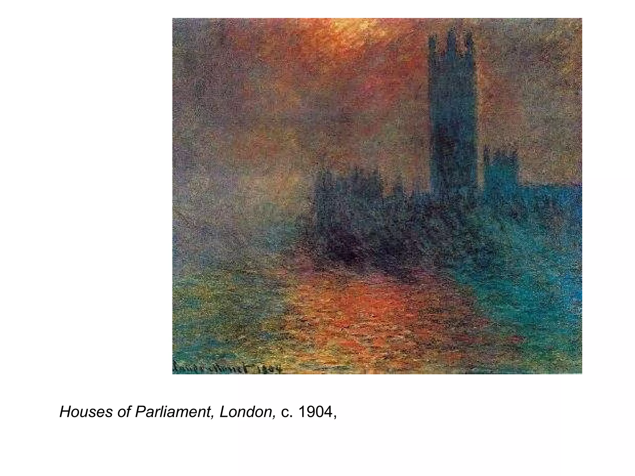 Houses of Parliament, London,  c. 1904,  