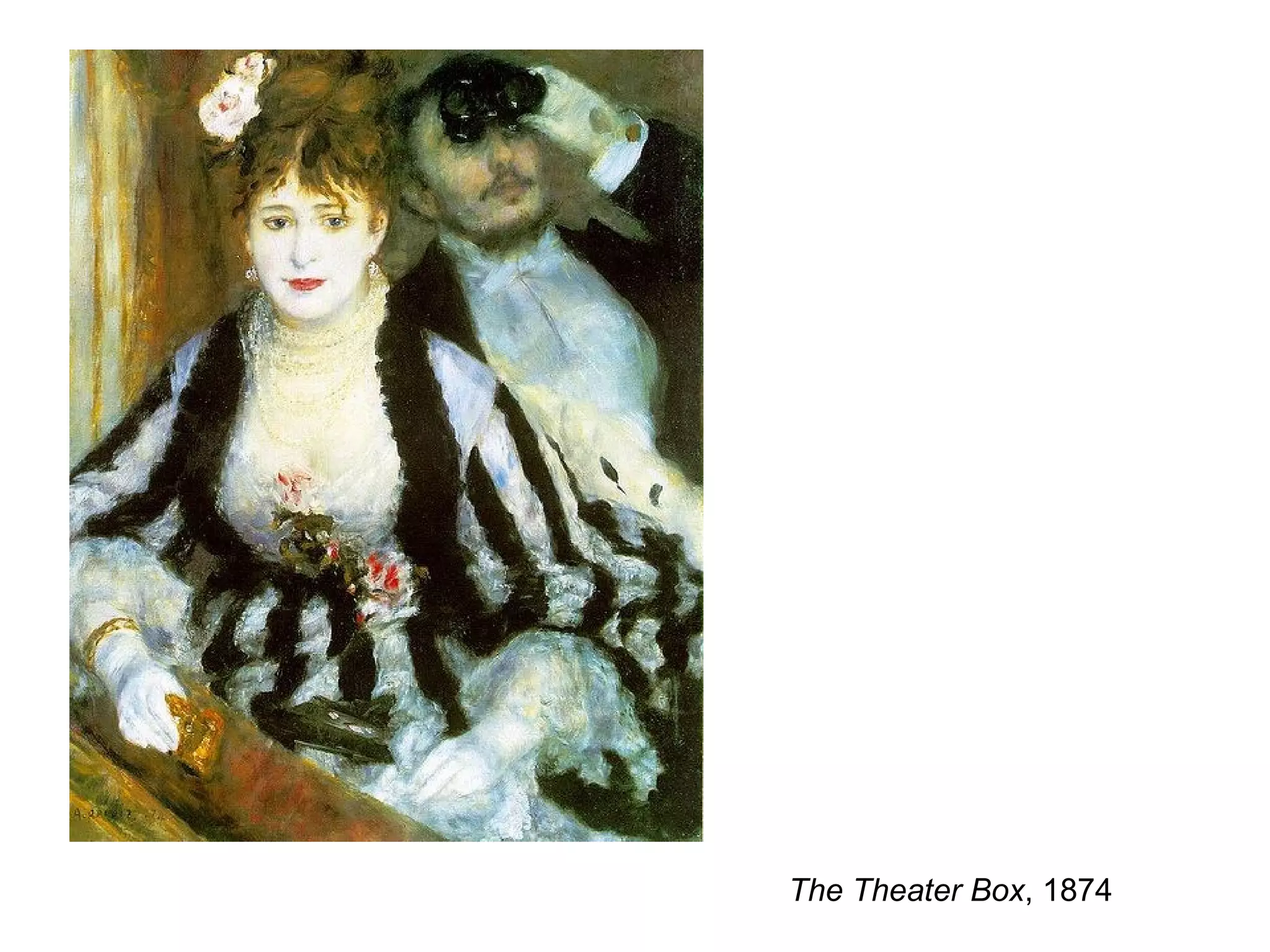 The Theater Box , 1874  