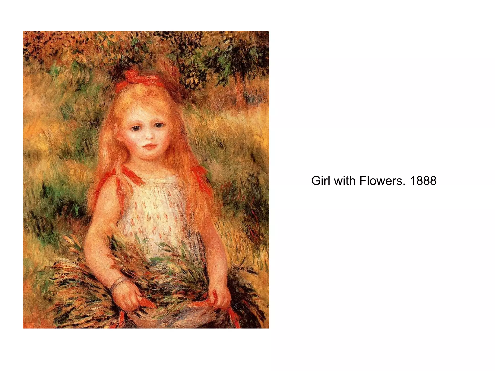 Girl with Flowers. 1888 