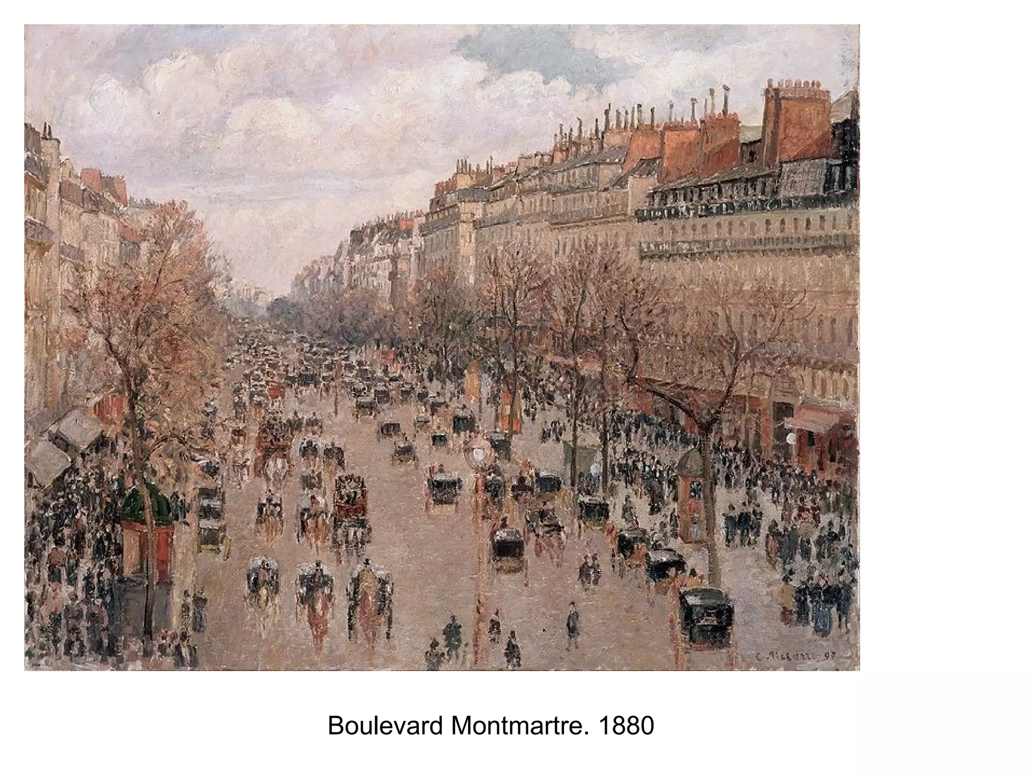Boulevard Montmartre. 1880 