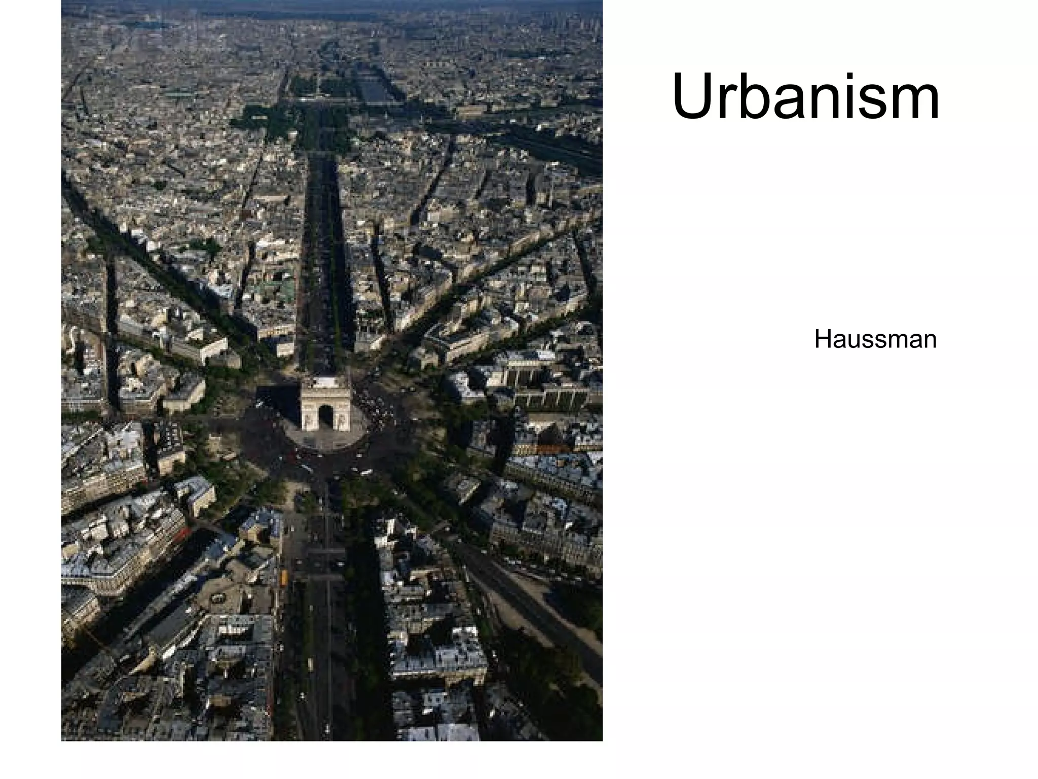 Urbanism Haussman 