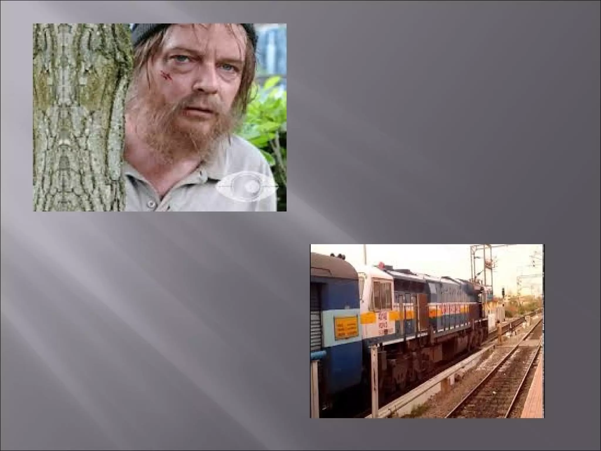 From a railway carriage