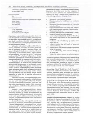 From ashp guidelines on standardized method for pharmaceutical care