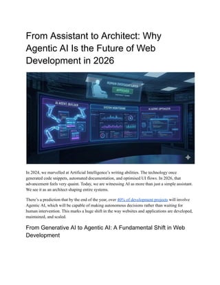 How is Agentic AI changing web development in 2026? | PDF