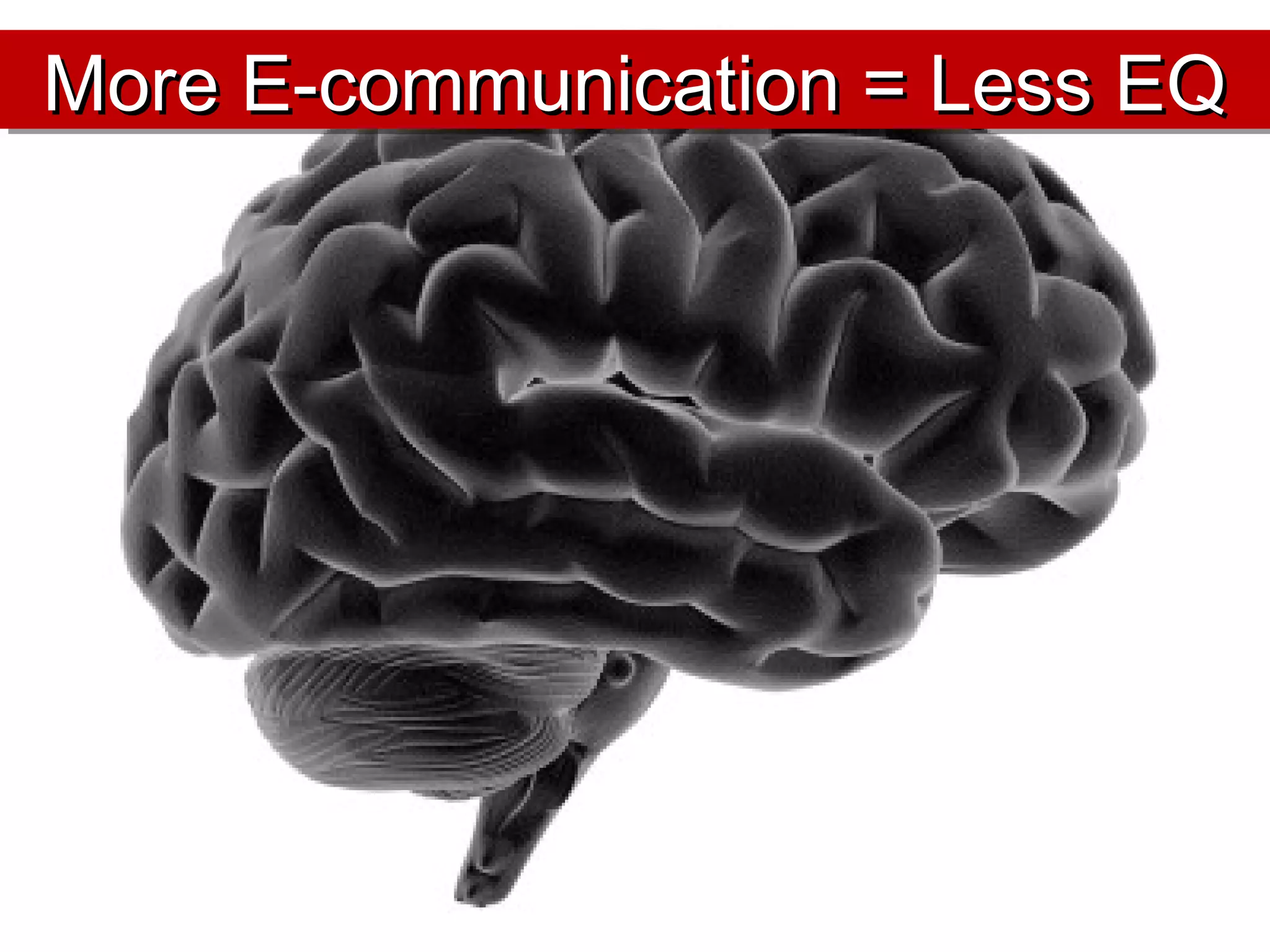 More E-communication = Less EQMore E-communication = Less EQMore E-communication = Less EQMore E-communication = Less EQ
 