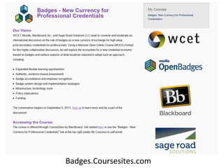 Badges.Coursesites.com	
  

 