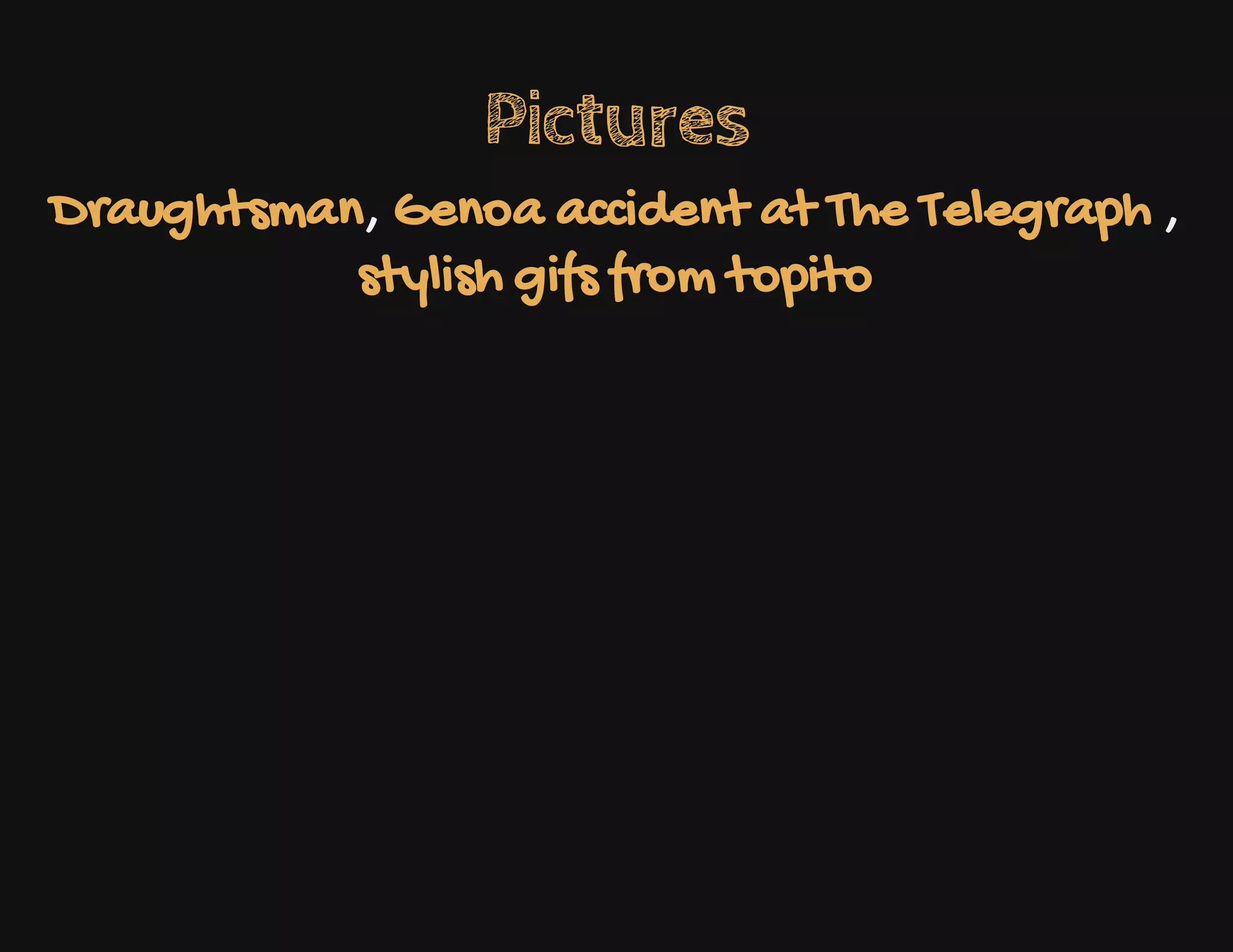 Pictures
, ,Draughtsman Genoa accident at The Telegraph
stylish gifs from topito
 