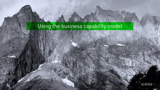 Using the business capability model
 