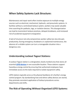 From Chaos to Control_ How Lockout Tagout Stations Improve Safety ...