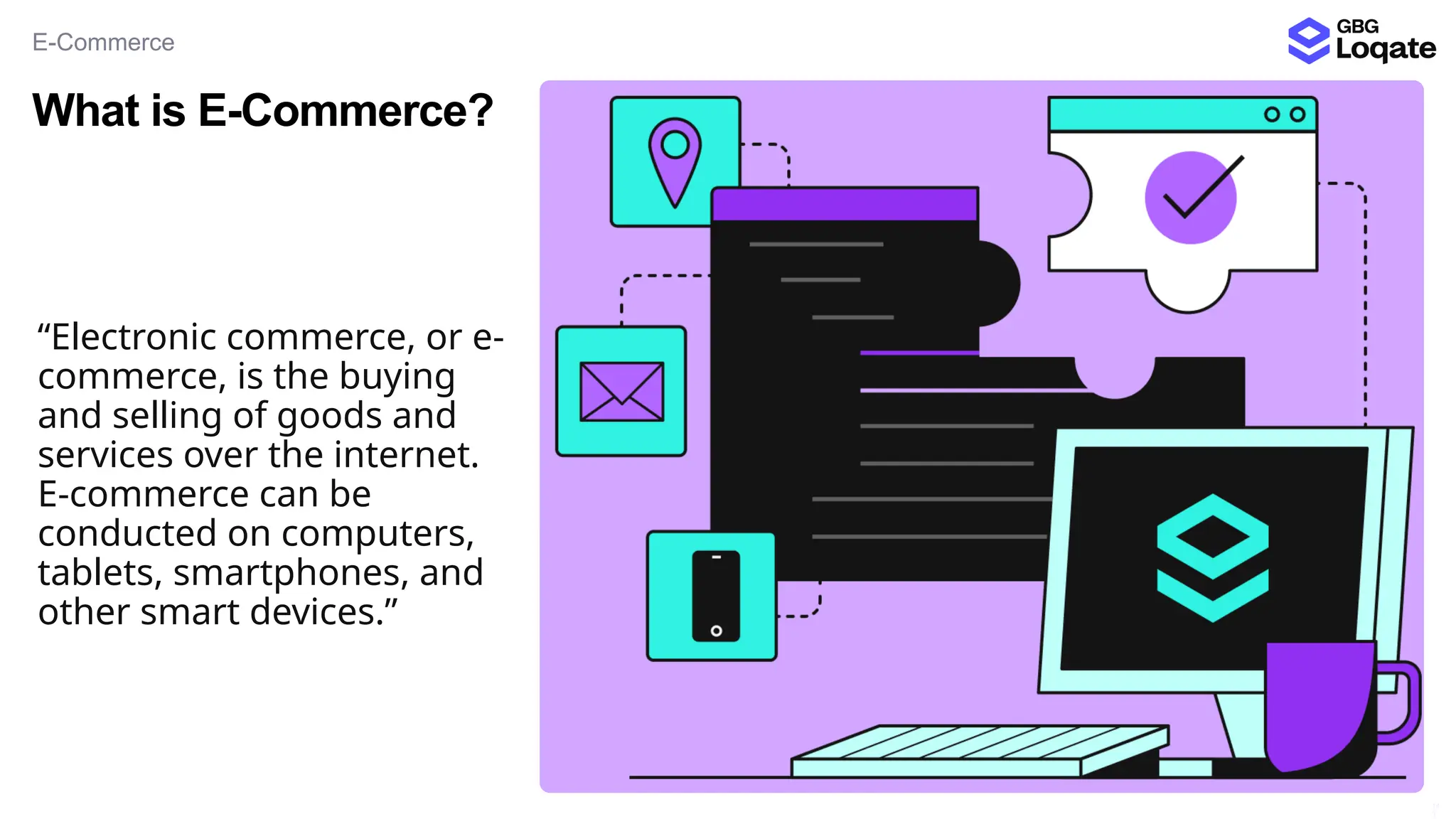 What is E-Commerce?
E-Commerce
14
3
“Electronic commerce, or e-
commerce, is the buying
and selling of goods and
services over the internet.
E-commerce can be
conducted on computers,
tablets, smartphones, and
other smart devices.”
 