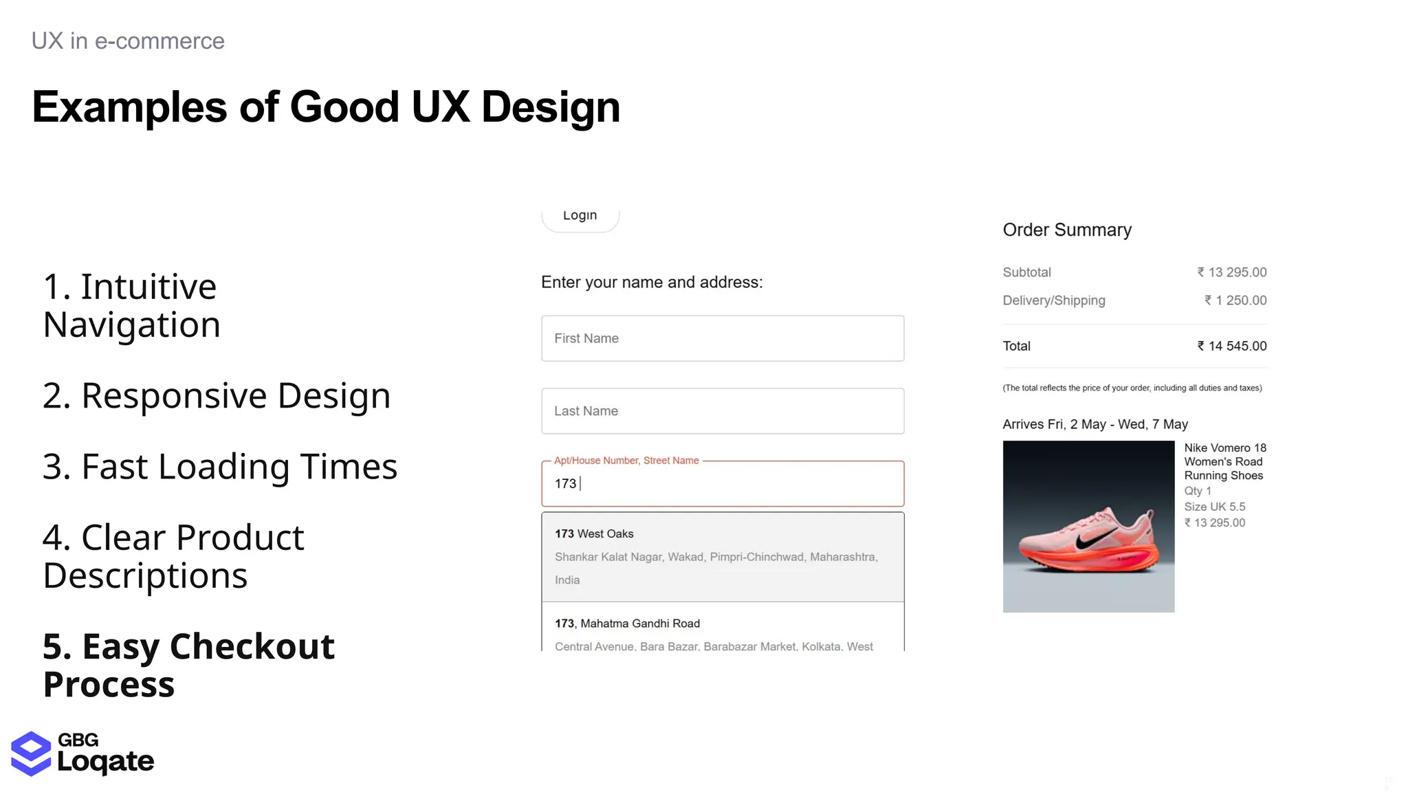 Examples of Good UX Design
UX in e-commerce
15
8
1. Intuitive
Navigation
2. Responsive Design
3. Fast Loading Times
4. Clear Product
Descriptions
5. Easy Checkout
Process
 