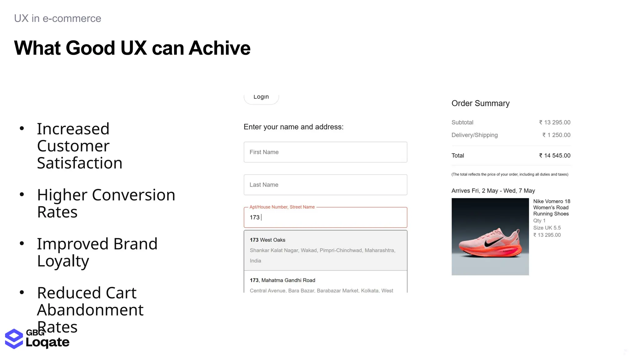 What Good UX can Achive
UX in e-commerce
16
0
• Increased
Customer
Satisfaction
• Higher Conversion
Rates
• Improved Brand
Loyalty
• Reduced Cart
Abandonment
Rates
 