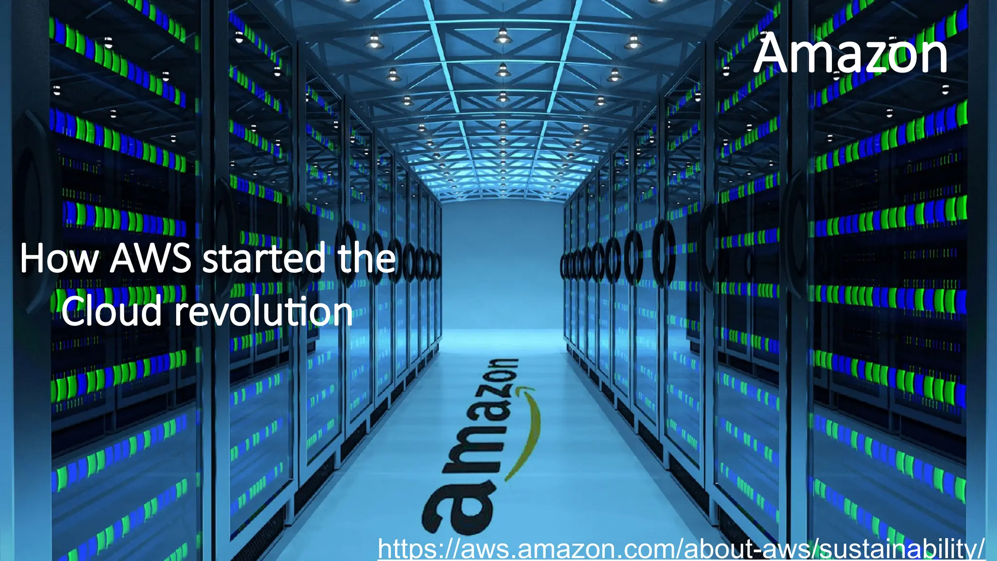 67
67
Amazon
How AWS started the
Cloud revolution
https://aws.amazon.com/about-aws/sustainability/
 