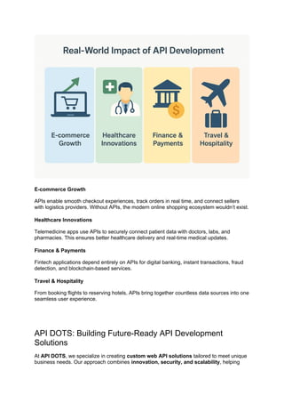 From Code to Connection_ Why API Development Matters More Than Ever. | PDF