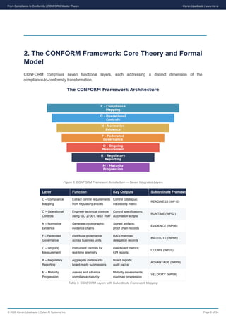 Operationalising Regulatory Compliance with the CONFORM System: Master ...