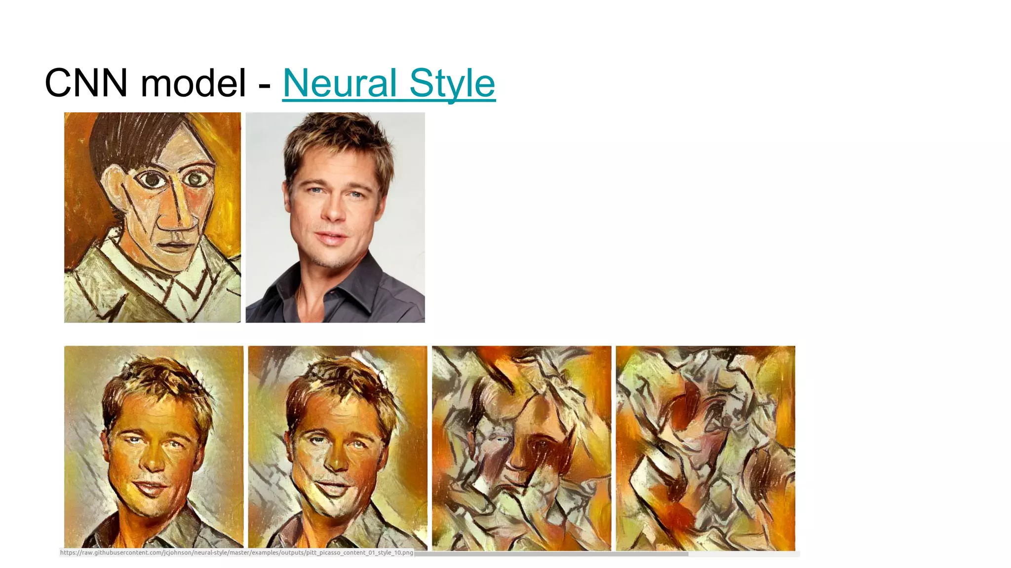 CNN model - Neural Style
 