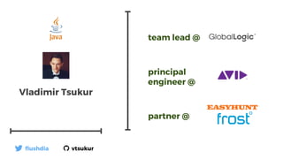 REST
Vladimir Tsukur
partner @
team lead @
principal
engineer @
ﬂushdia vtsukur
 