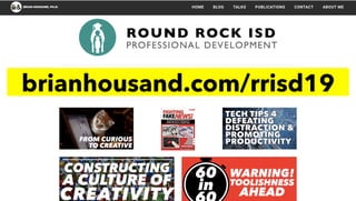 From Curious to Creative RRISD JULY 2019