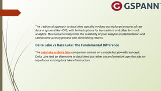 From Data Chaos to Business Value: Delta Lake vs Data Lake | PPTX
