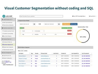 Visual Customer Segmentation without coding and SQL
 