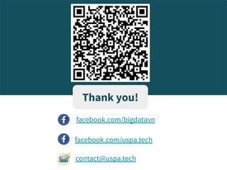Thank you!
facebook.com/bigdatavn
contact@uspa.tech
facebook.com/uspa.tech
 