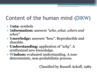 From data to wisdom | PPTX