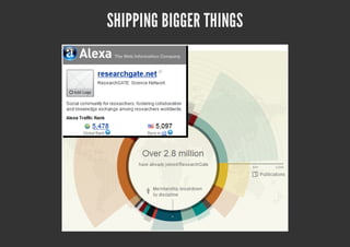 SHIPPING BIGGER THINGS
 